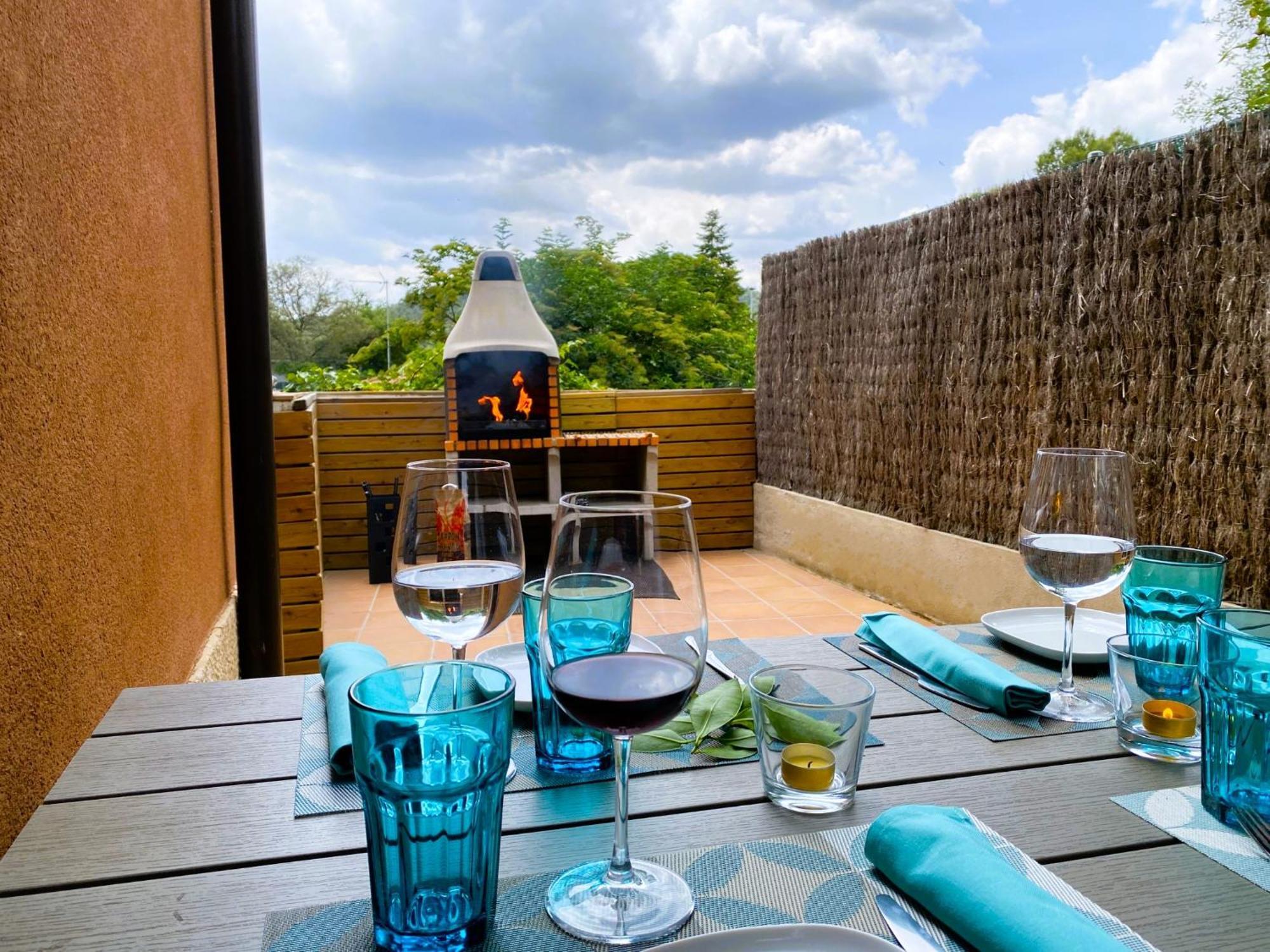 Morera Blanca Piscina, Barbacoa, Chill-Out San Mateu de Bages エクステリア 写真